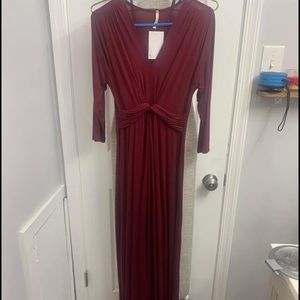 Wine Colored Maxi Dress